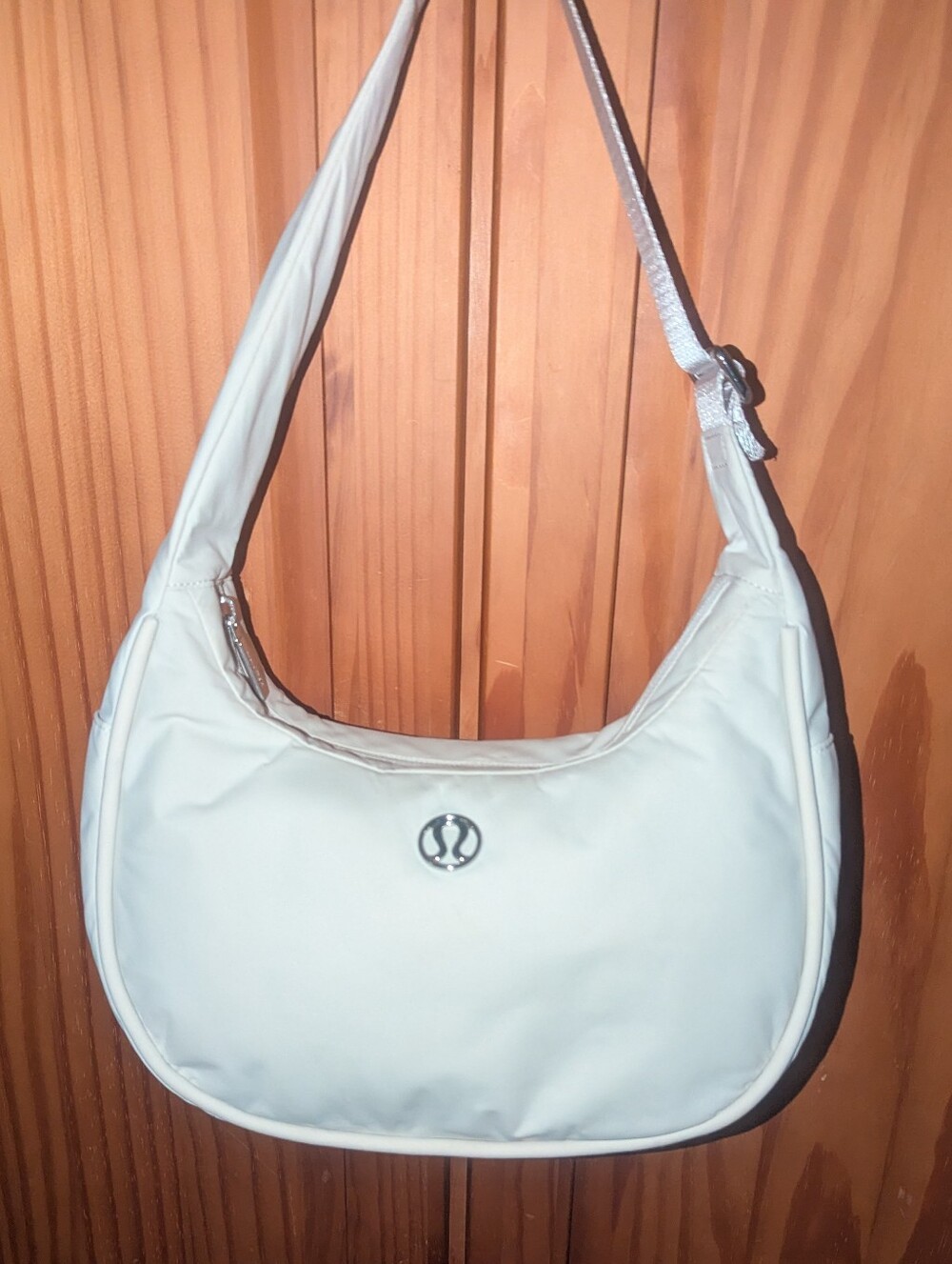 lululemon athletica Cream Crescent Shoulder Bag
